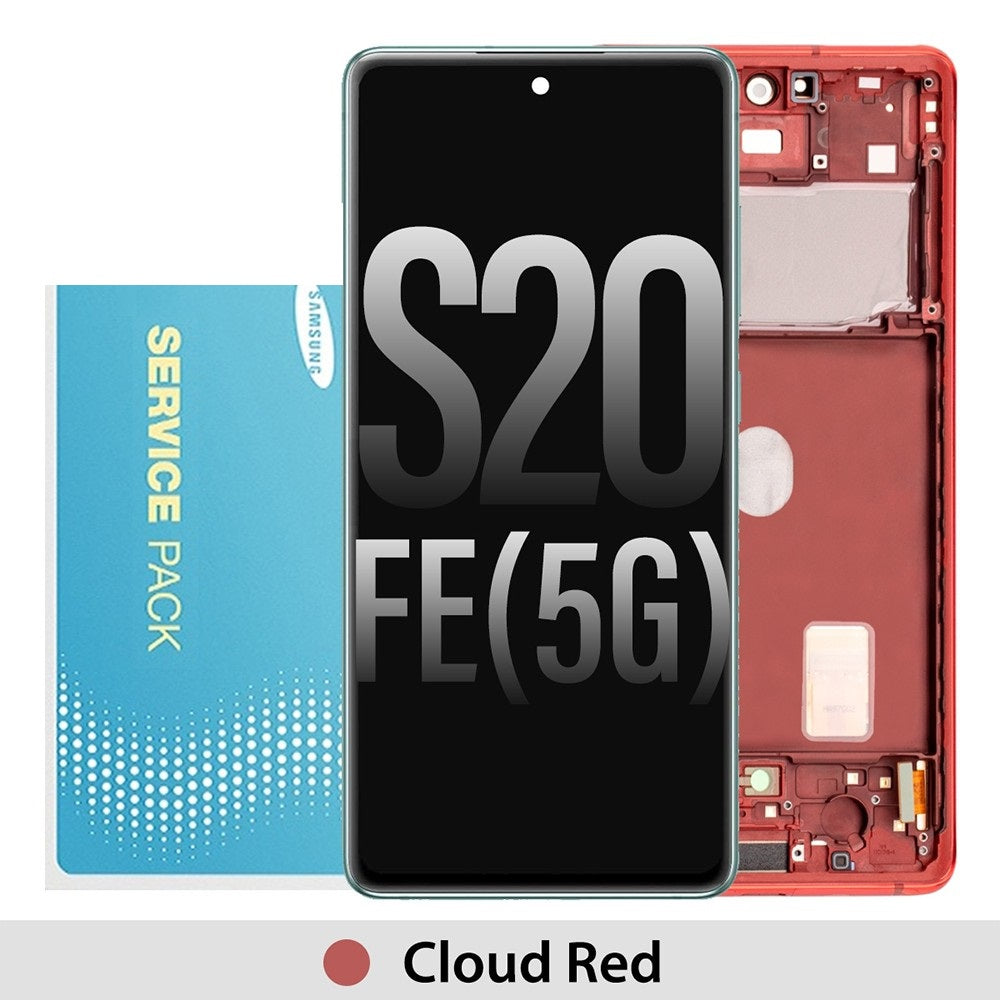 Samsung Galaxy S20 FE G780 / G781 OLED Screen Replacement Digitizer GH82-24220E/GH82-24214E/GH82-24219E/GH82-31328E (Gold)-Cloud Red Samsung Galaxy S20 FE G780 / G781 OLED Screen Replacement Digitizer GH82-24220E/GH82-24214E/GH82-24219E/GH82-31328E (Gold)-Cloud Red